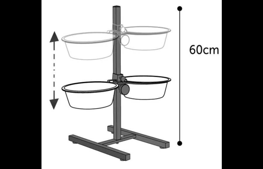 Flamingo Otis Comedouro e Bebedouro Elevado para c&atilde;es, , large Imagem n&uacute;mero 2